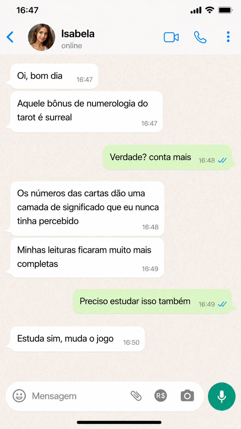 Depoimento Isabela